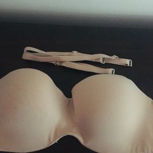 Victoria secret size 34B beige strapless with straps